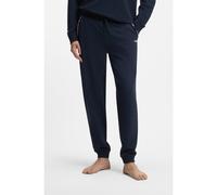 HUGO Pantaloni della tuta in misto cotone con fondi a coste e profili con logo - Style NOAH PANTS, 50566158 Blu scuro XXL