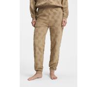 HUGO Pantaloni della tuta in misto cotone con motivo logo all-over - Style TERRYMONOGRAM_PANTS, 50556809 Marrone chiaro L