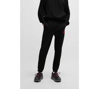 HUGO Pantaloni della tuta in terry di cotone con etichetta con logo - Style Doak212, 50447963 Nero M