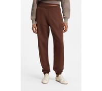 HUGO Pantaloni della tuta in terry di cotone con fit morbido e grafica con logo - Style Naleisy_B, 50553979 Marrone XS