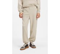 HUGO Pantaloni della tuta relaxed fit in cotone con bordo con logo - Style Dalipant, 50563100 Beige chiaro M