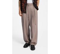 HUGO Pantaloni fashion fit con pince sulla parte anteriore e dettaglio cintura - Style Fedix244F1X, 50559114 Marrone chiaro 48