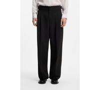 HUGO Pantaloni formali con elastico in vita regolabile e misto lana vergine - Style Fedix263X, 50565572 Nero 48