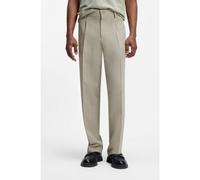 HUGO Pantaloni modern fit con trama a spina di pesce - Style Flips251X, 50559852 Beige 56