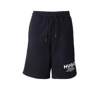 HUGO Bermuda in terry di cotone con vestibilità comoda e logo stampato - Style Nomario, 50510728 Nero XS