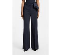 HUGO Pantaloni regular fit a gamba larga in tessuto elasticizzato gessato - Style Hasmina, 50566085 Righe blu 44