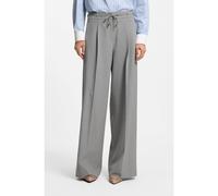 HUGO Pantaloni regular fit a gamba larga in tessuto elasticizzato mélange - Style Haminde, 50555897 Grigio chiaro 46