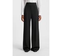 HUGO Pantaloni regular fit a vita alta con gamba svasata - Style Himia, 50516143 Nero 42