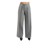 HUGO Pantaloni regular fit a gamba larga in tessuto elasticizzato mélange - Style Haminde, 50555897 Grigio chiaro 42