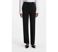 HUGO Pantaloni regular fit in crêpe elasticizzato - Style Hulana-3, 50554962 Nero 46