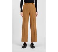 HUGO Pantaloni regular fit in flanella mélange - Style Hulana-3, 50554953 Marrone chiaro 40