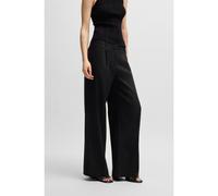 HUGO Pantaloni regular fit in misto lino - Style Halati, 50537619 Nero 38