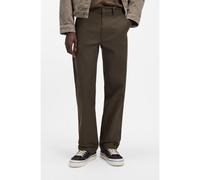 HUGO Pantaloni regular fit in tela di cotone elasticizzato - Style Zarik253, 50549720 Marrone scuro 29/32