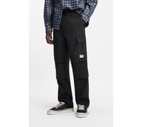 HUGO Pantaloni relaxed fit in tessuto ripstop - Style Gadic242, 50545643 Nero XL