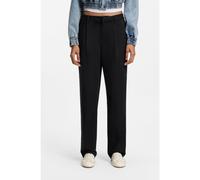 HUGO Pantaloni relaxed fit in twill di cotone elasticizzato - Style Hulisea-1_B, 50555754 Nero 42