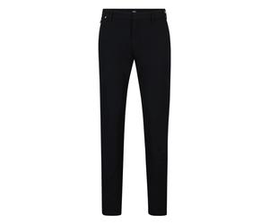 Hugo - Pantaloni Slim Fit Elasticizzati in Cotone - - Trousers - Uomo - Nero - S