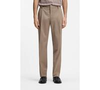 HUGO Pantaloni slim fit in cotone elasticizzato paper-touch - Style Genrich262X, 50559099 Marrone chiaro 46