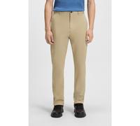 HUGO Pantaloni slim fit in gabardine di cotone elasticizzato - Style David251D, 50530886 Beige 38/32