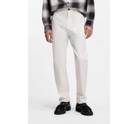 HUGO Pantaloni slim fit in gabardine di cotone elasticizzato - Style David251D, 50530886 Bianco 35/34