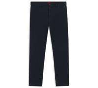 HUGO Pantaloni slim fit in gabardine di cotone elasticizzato - Style David251D, 50530886 Blu scuro 31/34