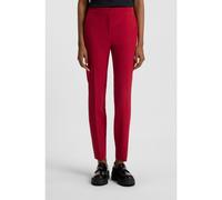 HUGO Pantaloni slim fit in tessuto elasticizzato con rivetto con logo - Style Hagonia-1, 50539991 Rosso 44
