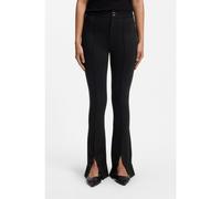 HUGO Pantaloni svasati fit con spacchi sulla parte anteriore - Style Nereyel, 50563210 Nero S