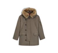 HUGO parka idrorepellente con fodera del cappuccio in pelliccia sintetica - Style Makaro2541, 50546236 Grigio L