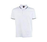 BOSS Polo slim fit in piqué di cotone elasticizzato lavato - Style Passertip, 50507699 Bianco S