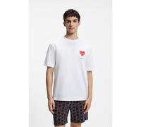 HUGO Pigiama in cotone con stampa a cuore in confezione regalo - Style AMORO_SHORT SET, 50556676 A disegni M