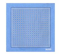 Hugo - Pochette in seta con stampa e logo - - Accessories - Uomo - Blu - ONE SIZE