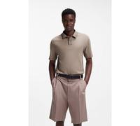 HUGO Polo in cotone jersey con bordi a contrasto - Style Dalumo, 50553045 Marrone chiaro XS