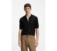 HUGO Polo in maglia con colletto con zip - Style Sayfong-5, 50564234 Nero L