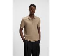 Polo HUGO Contrast Color manica corta marrone - S
