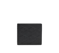 HUGO Portafoglio da uomo Ethon HI M 4 cc Coin pelle con stack in rilievo e loghi geometrici