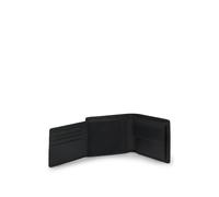 HUGO Portafoglio trifold in cuoio con logo goffrato - Style Subway_Trifold, 50471612 Nero pz.