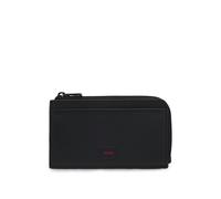 HUGO Portatessere in similpelle con logo e taschino portamonete con zip - Style ETHON_Zip Card Case, 50563791 Nero pz.