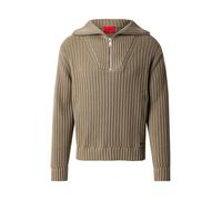 Maglione Uomo HUGO con Colletto a Zip Cotone e Relaxed Fit Modello 7002 - verde oliva / XL