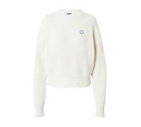 HUGO Pullover 'Slogery_B' blu / bianco, Taglia XS