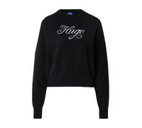 HUGO Pullover 'Slogix' beige chiaro / nero Donna HUGO M beige chiaro / nero