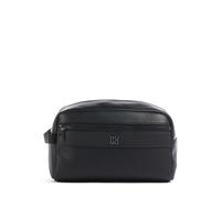 HUGO Beauty case in similpelle martellata con logo scomposto - Style Quantic_Washbag, 50552293 Nero pz.
