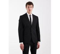 HUGO Red - Arti Hesten - Giacca da abito slim nera in coordinato-Nero 52