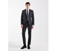 Hugo Red - Arti Hesten - Pantaloni da abito slim grigio scuro in coordinato 48