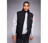 HUGO Red - Baltino - Gilet imbottito nero con etichetta del logo 2XL