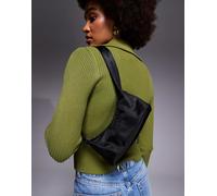 HUGO Red - Borsa da spalla piccola in nylon nera-Nero One Size