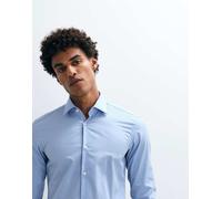 HUGO Red - Camicia slim in popeline di cotone azzurra-Blu 46