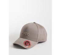 HUGO - Red - Cappellino in twill di cotone marrone chiaro con logo One Size