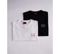 HUGO - RED- Confezione da 2 T-shirt bianca/nera con logo Dugopak-Multicolore XL