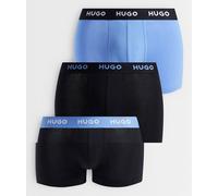 Hugo Red - Confezione da 3 boxer aderenti neri e blu-Nero W33
