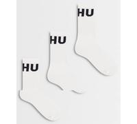 Hugo RED - Confezione da 3 paia di calzini bianchi-Bianco 43-45