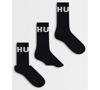 HUGO Red - Confezione da 3 paia di calzini neri-Nero 43-45